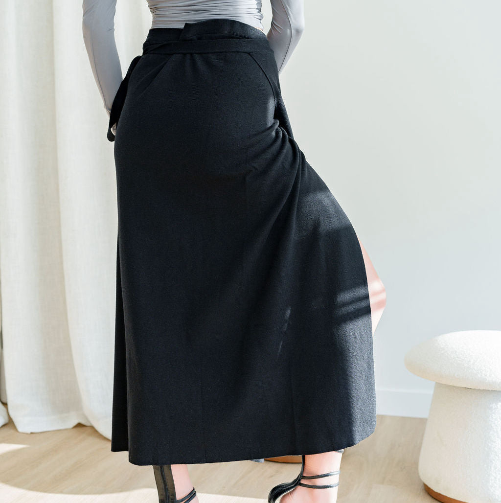 Sweater Wrap Skirt