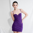 Purple Short Party Dress