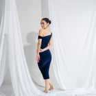 Silky-Luxe Off-Shoulder Dress in Performance Fabric