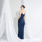 Romantic Bias Cut Gown in Heavy Satin