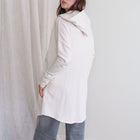 French Terry Hooded Cotton in Cream