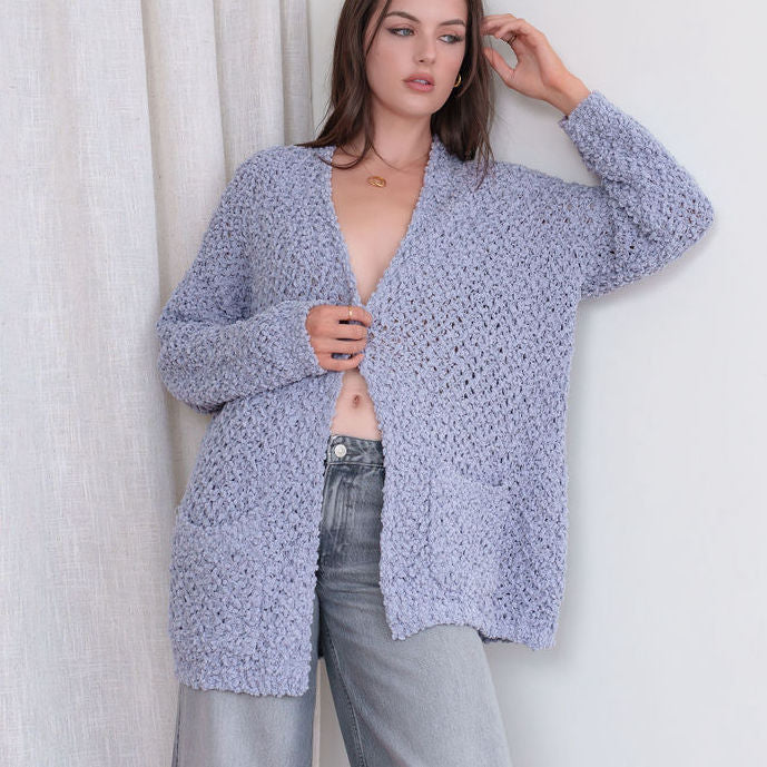 Boucle Pastel Cardigan