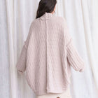 Teddy Cocoon Cardigan in Soft Blush