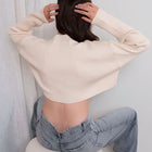 Crop Ribbed Sweater