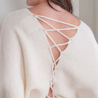 Lace Back Heavy Sweater