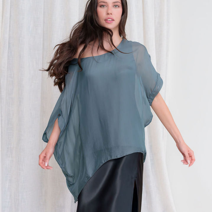 Silk Chiffon T-Shirt