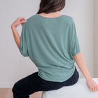 Cupro Drape Dolman Tee