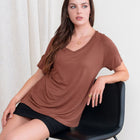 Soft Oversized V Neck Tee