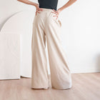 Dramatic Wide-Leg Sweatpants in Cotton French-Terry Fabric