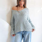 Boucle Oversized Knit Sweater