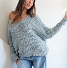 Boucle Oversized Knit Sweater