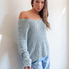 Boucle Oversized Knit Sweater