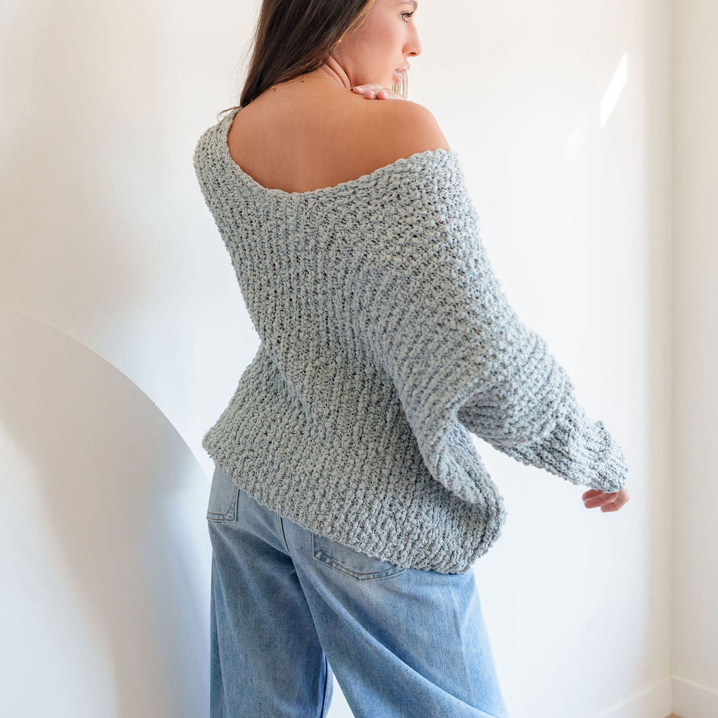 Boucle Oversized Knit Sweater