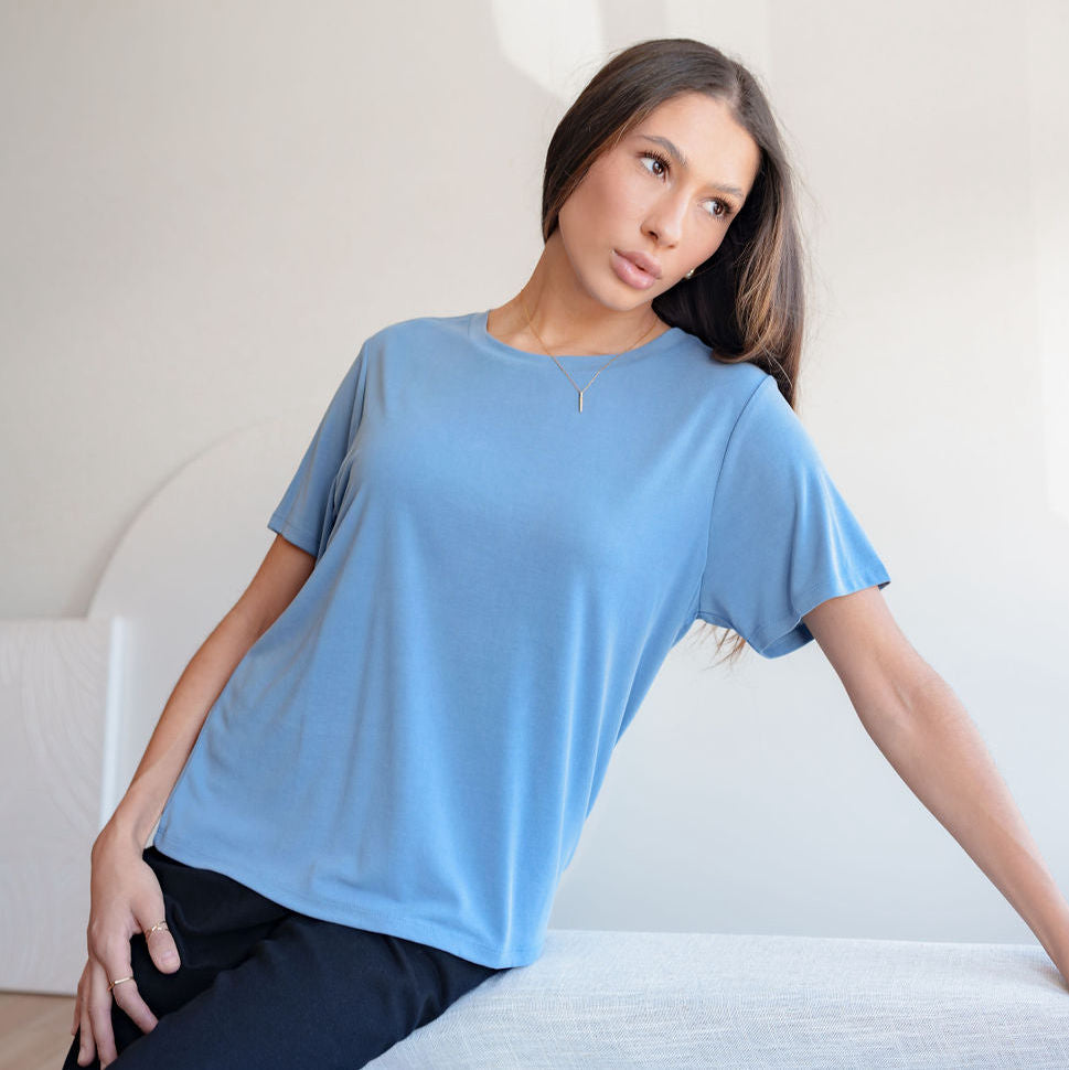 Silky-Soft Classic T-Shirt made of Cupro Fabric