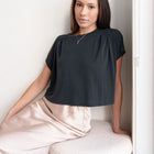 Cupro Cropped Tee