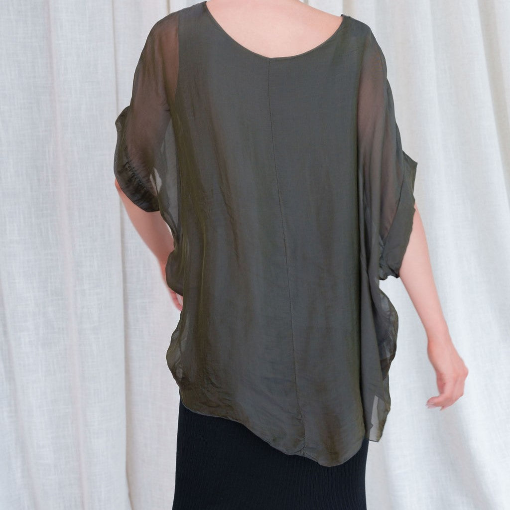 Silk Chiffon T-Shirt