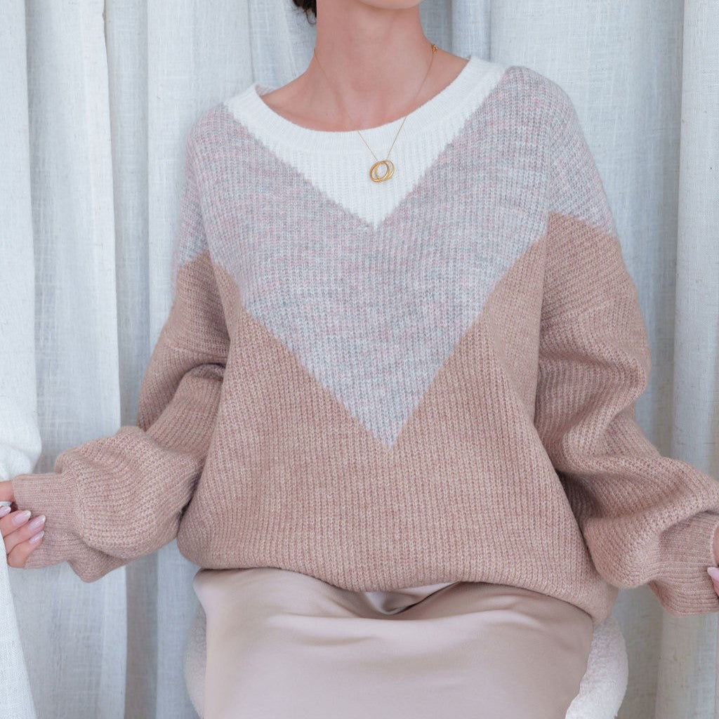 Pastel Geometric Sweater