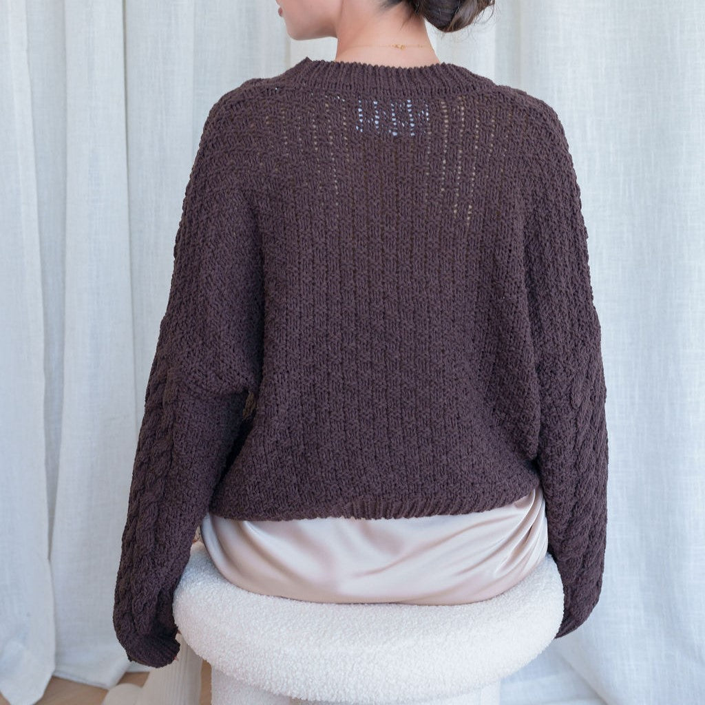 Soft Cable Chenille Sweater