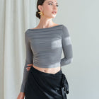 Nylon Ruched Top