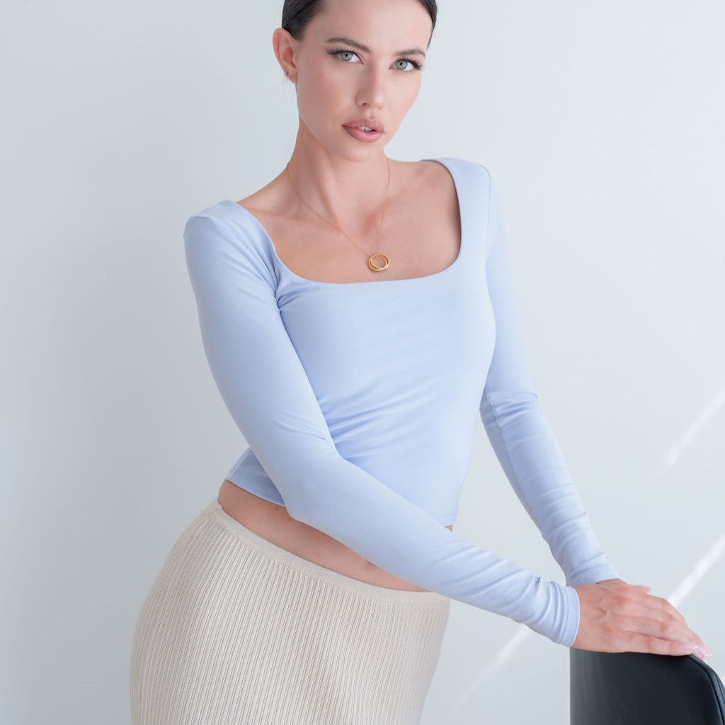 Silky Soft Knit Top in Performance Fabric