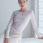 Silky-Luxe Knit Top in Performance Fabric