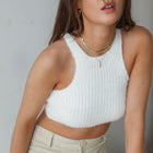 Almost Gone - Fuzzy Crop Top