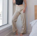 Buttery Soft Knit Pants with Slit Design