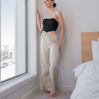 Buttery Soft Knit Pants with Slit Design