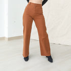 Raw Hem Stretchy Cotton Pants