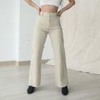 Raw Hem Stretchy Cotton Pants