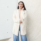 Fuzzy Soft Cream Cardigan