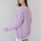 Fuzzy Soft Lavender Cardigan