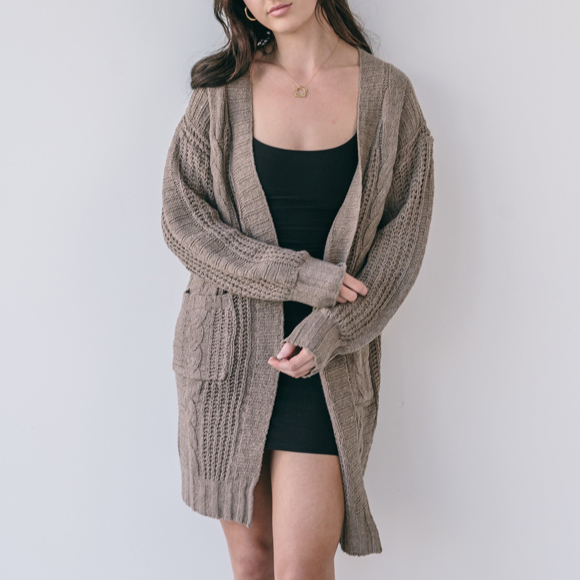 Medium Weight Cable Cardigan