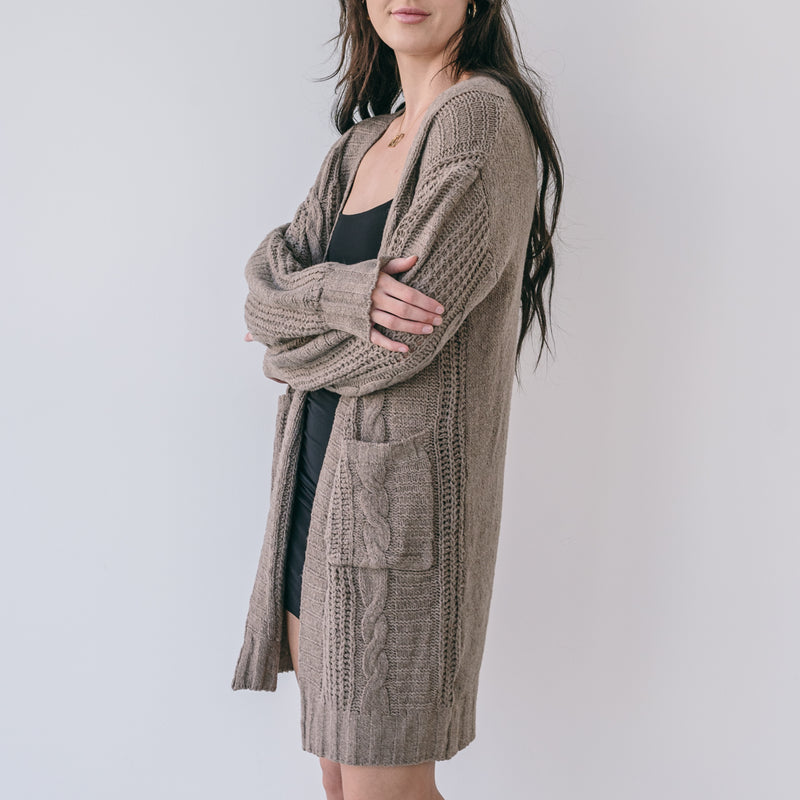 Medium Weight Cable Cardigan