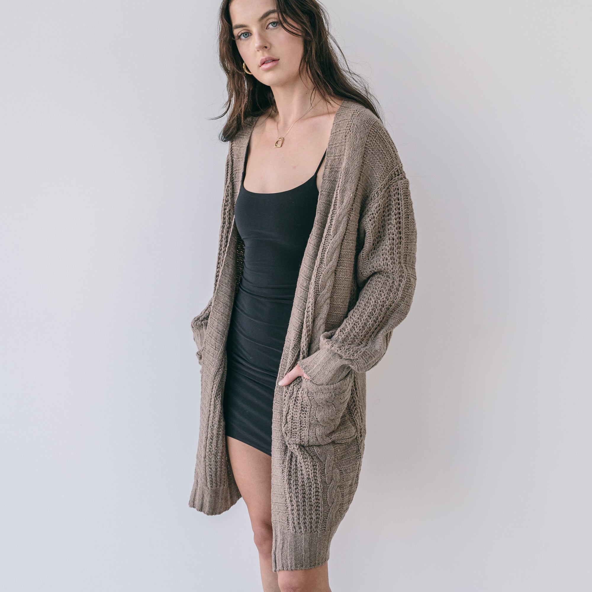 Medium Weight Cable Cardigan