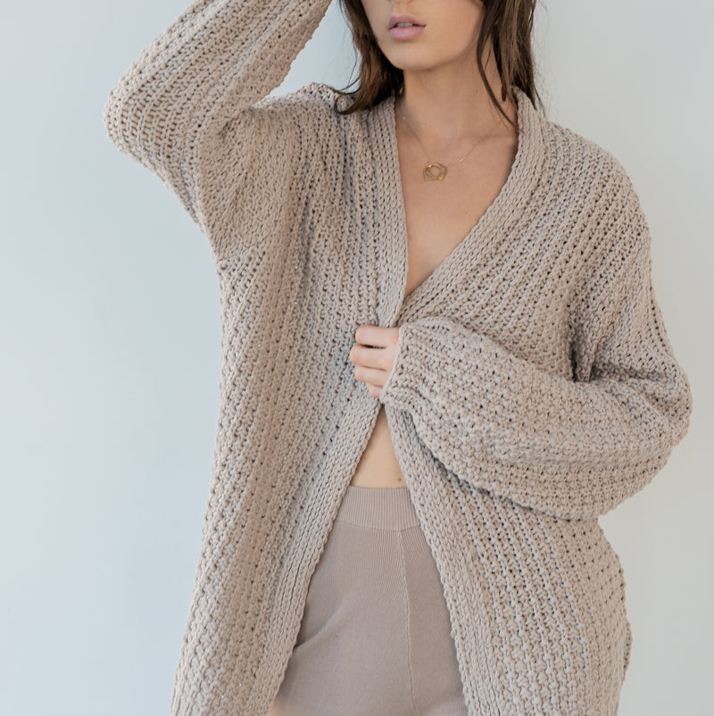 Cotton Cardigan Oversized