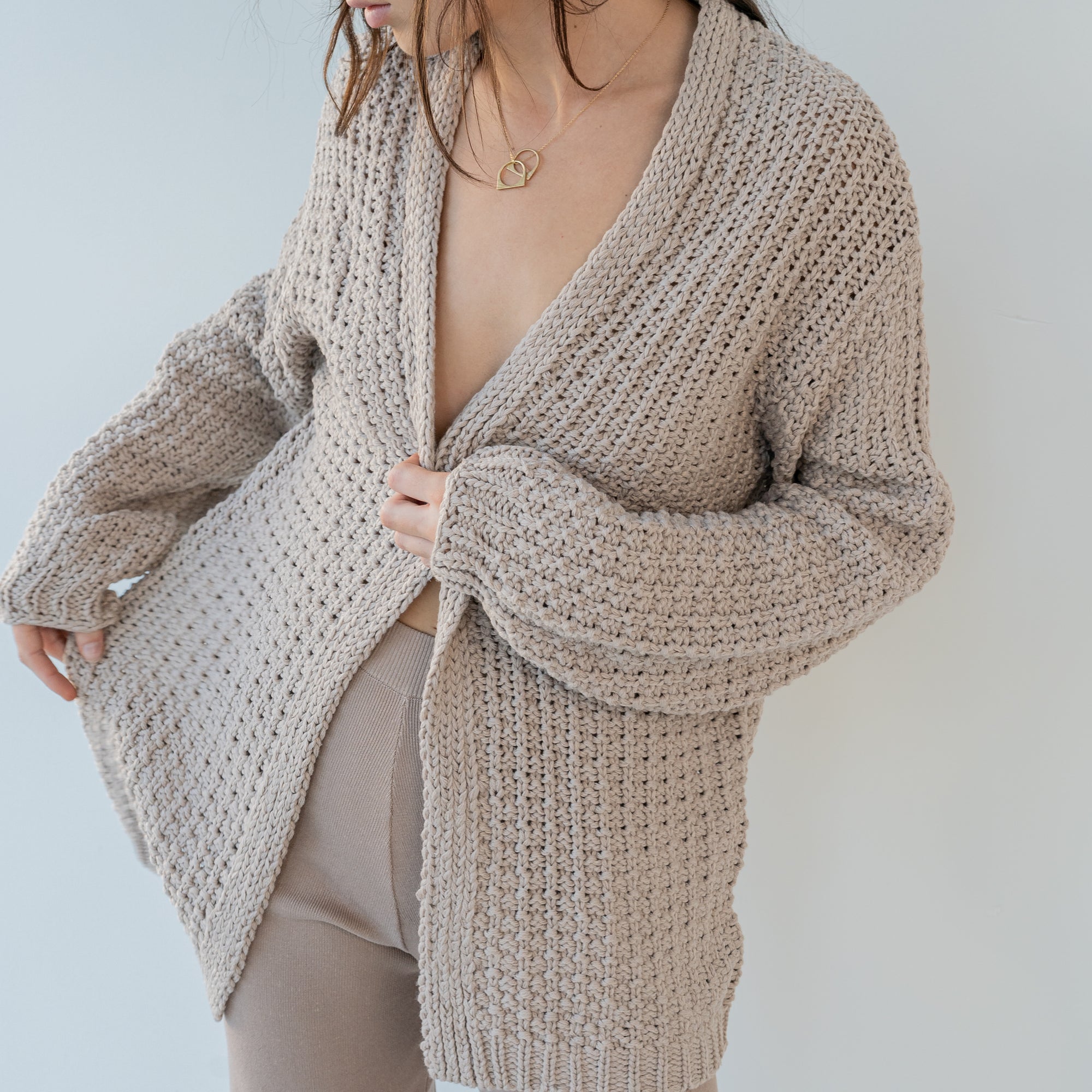 Cotton Cardigan Oversized