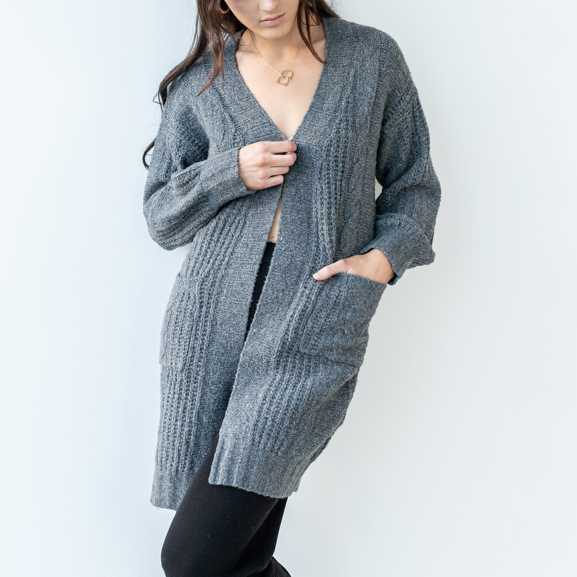 Medium Weight Cable Cardigan