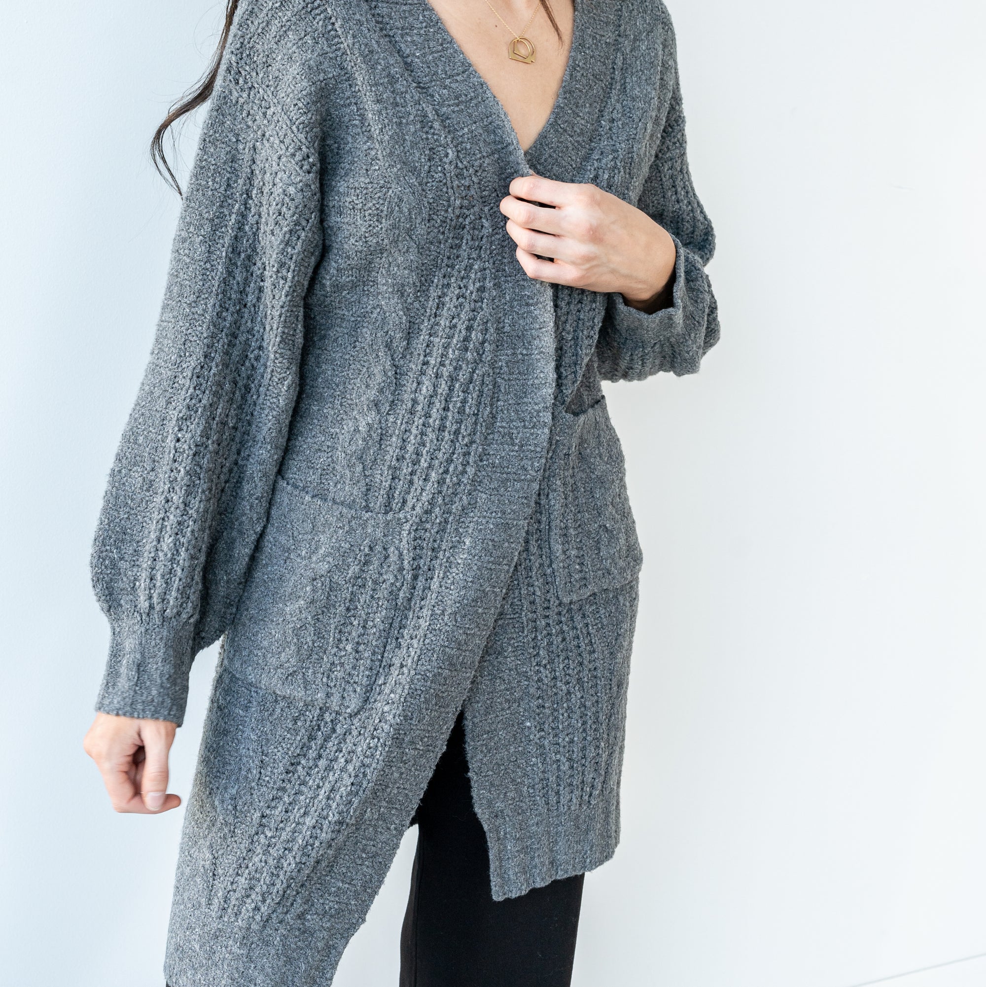 Medium Weight Cable Cardigan