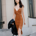 Last One - Mesh Ruched Dress