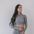 Sweater Two Piece Long Sleeve Crop And Legging Sets