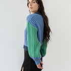 Green/Glue Heavy 2-Tone Sweater