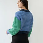 Green/Glue Heavy 2-Tone Sweater