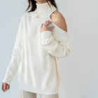 Last One - Cut-Out Neck Design Sweater