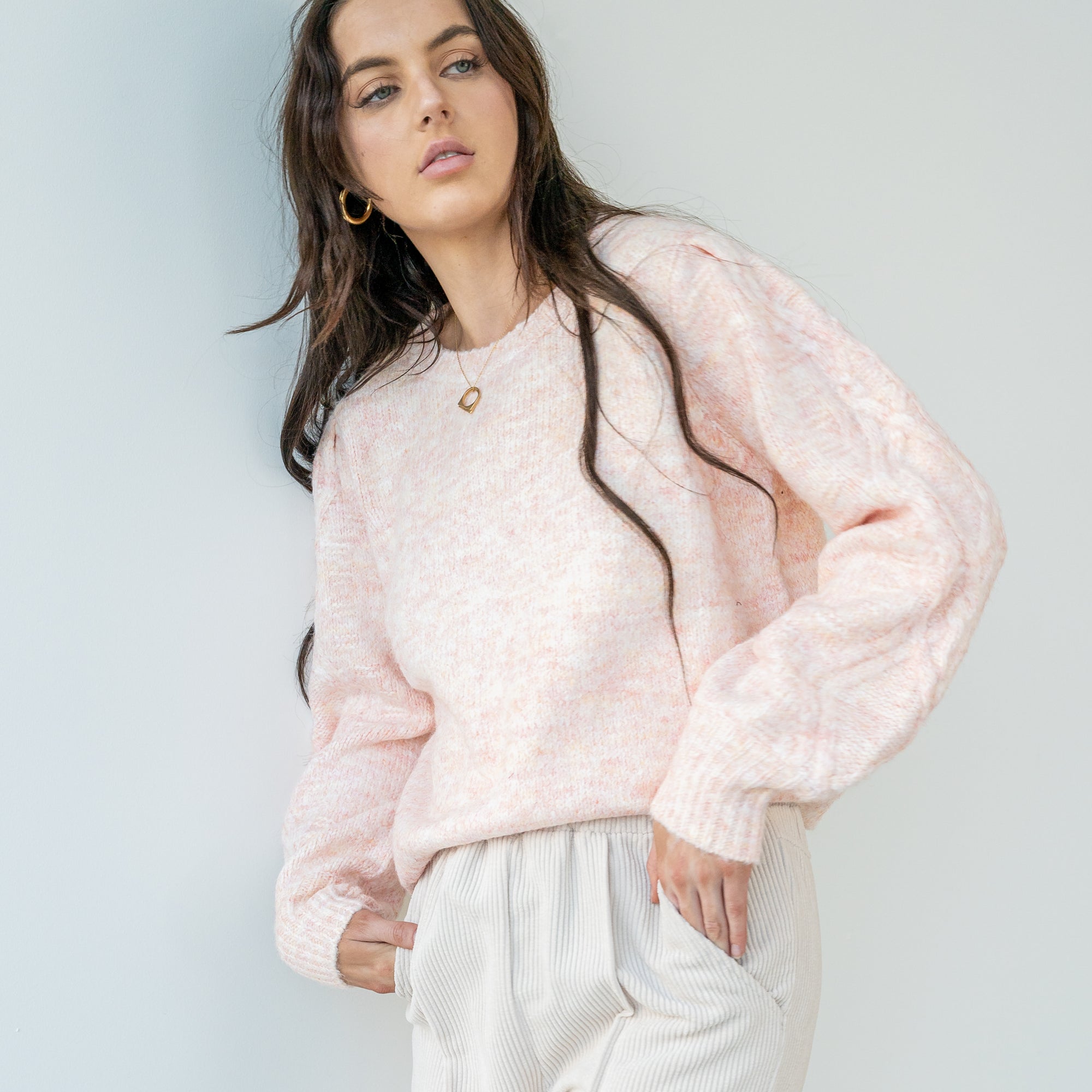 Speckled Blush Sweater