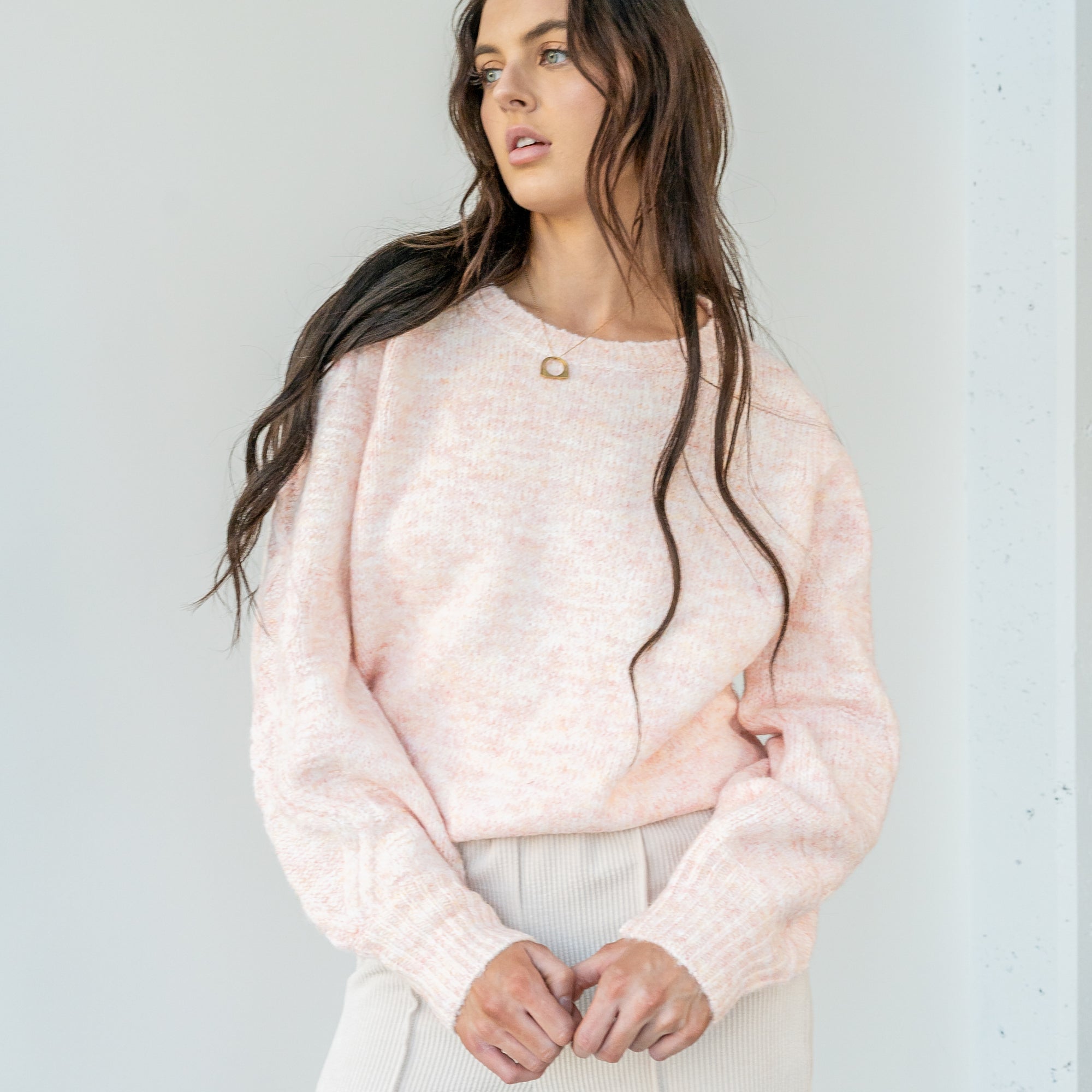 Speckled Blush Sweater