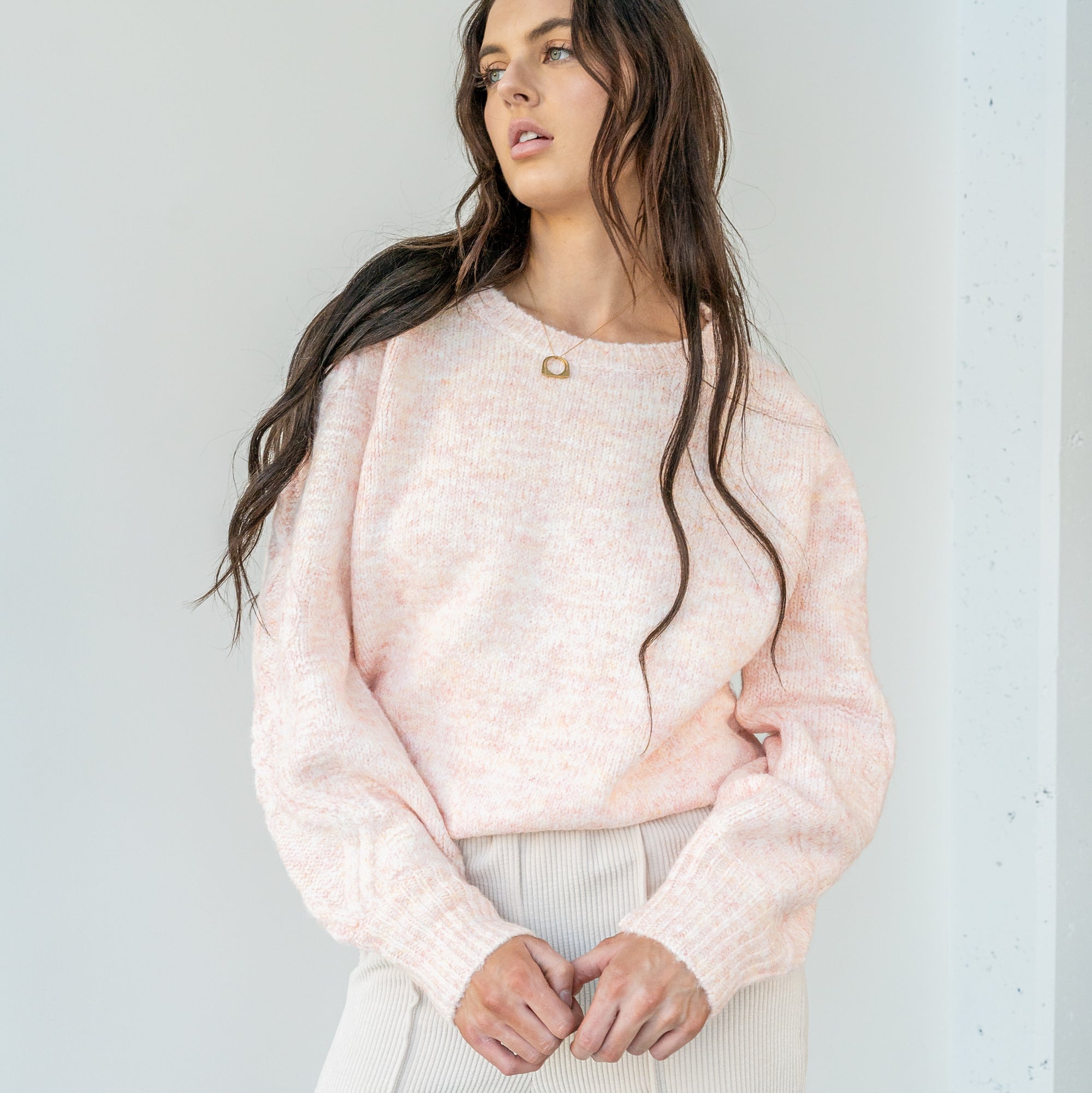 Speckled Blush Sweater