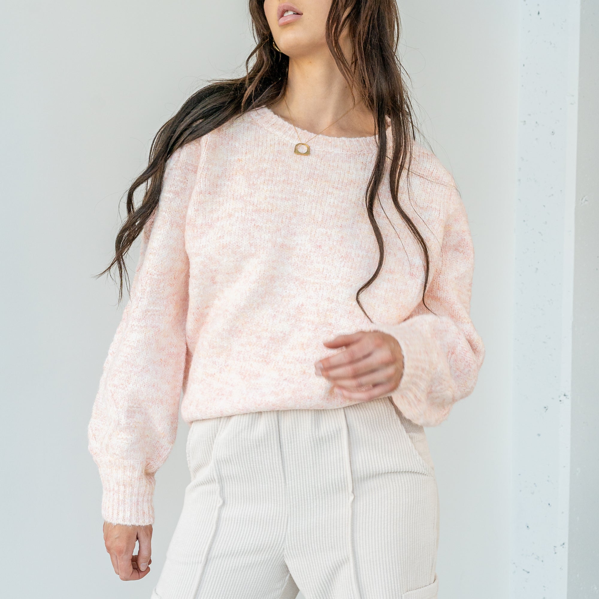 Speckled Blush Sweater