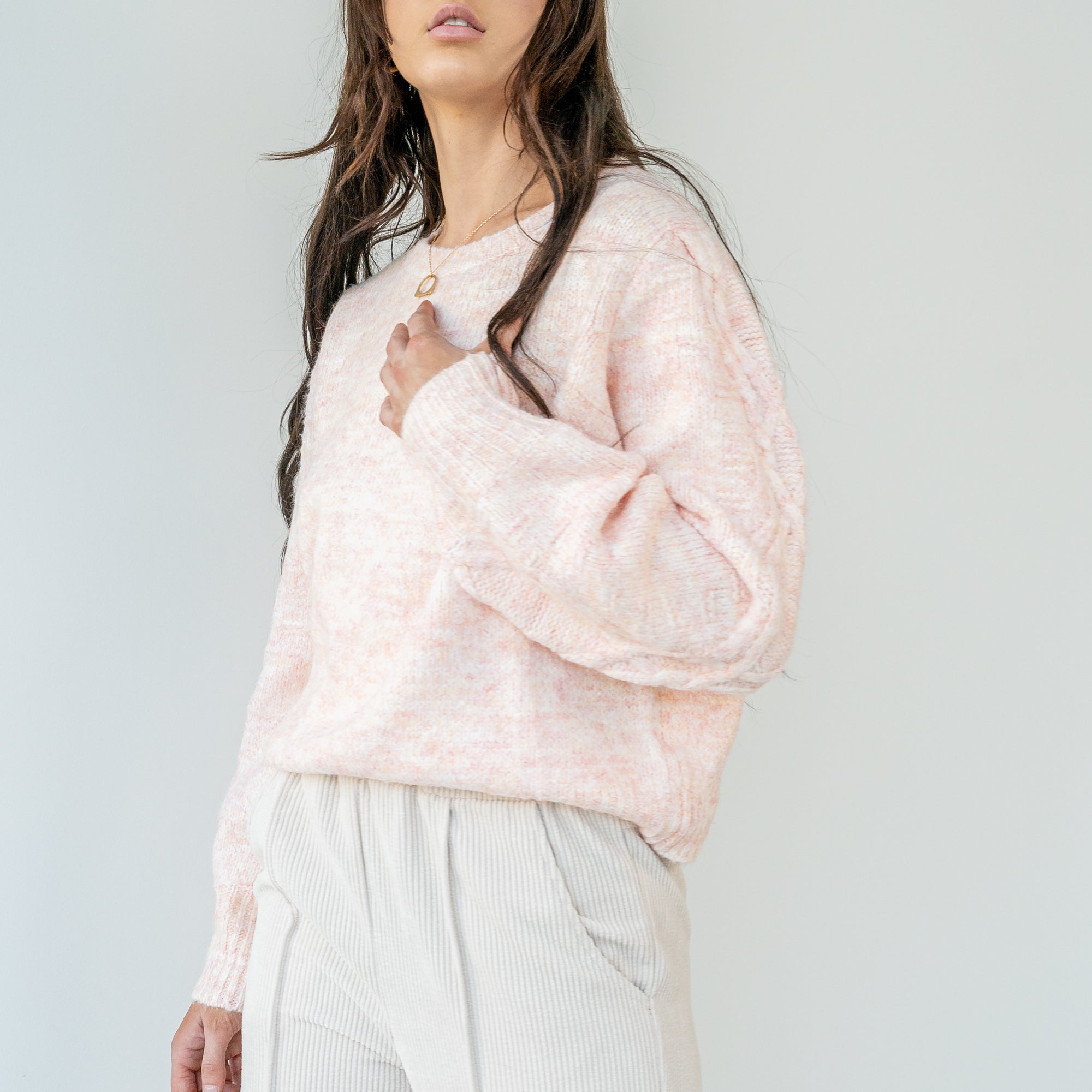 Speckled Blush Sweater