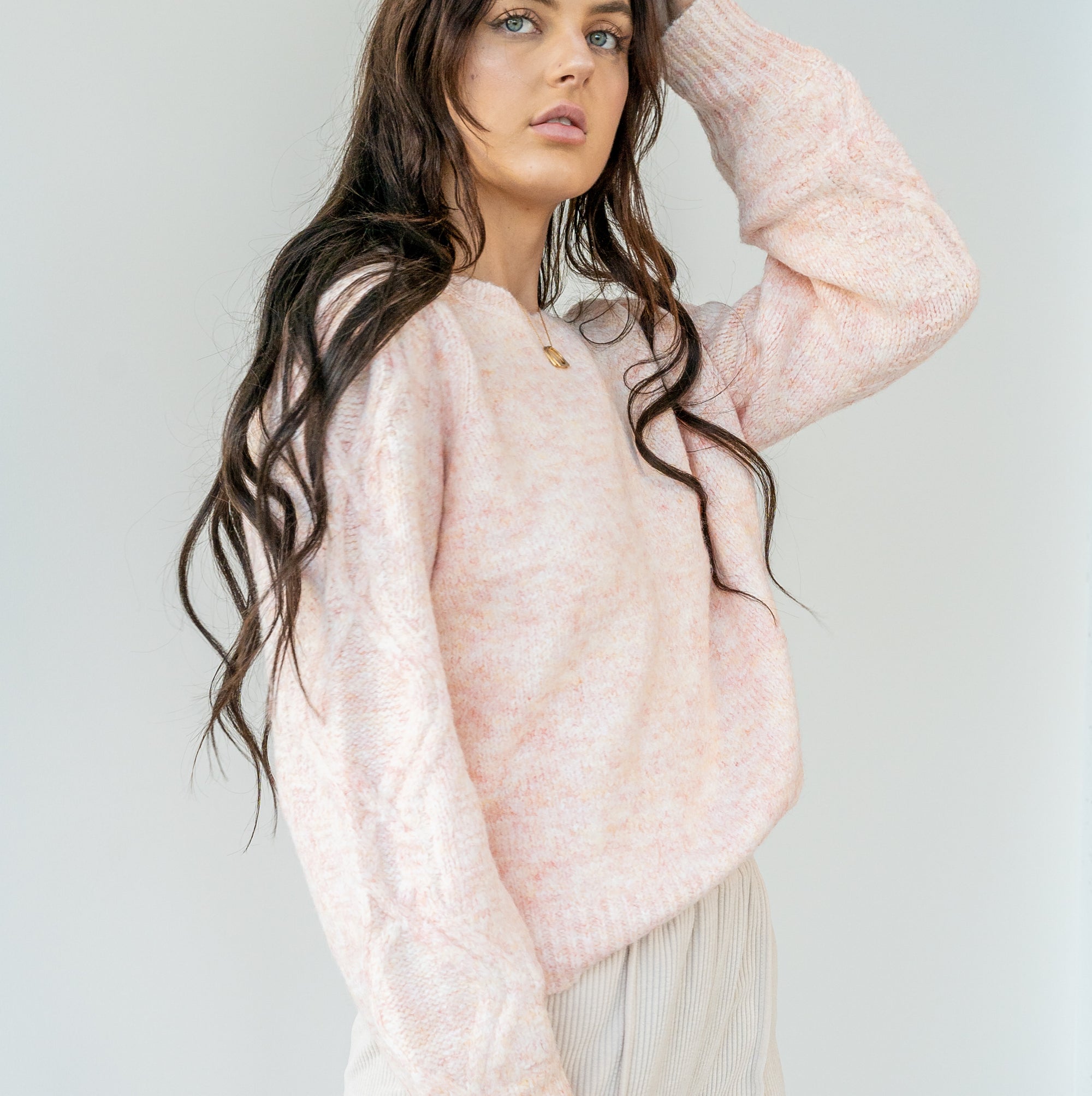 Speckled Blush Sweater